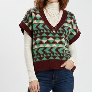 Free People Through The Motions Sweater Vest Size Small